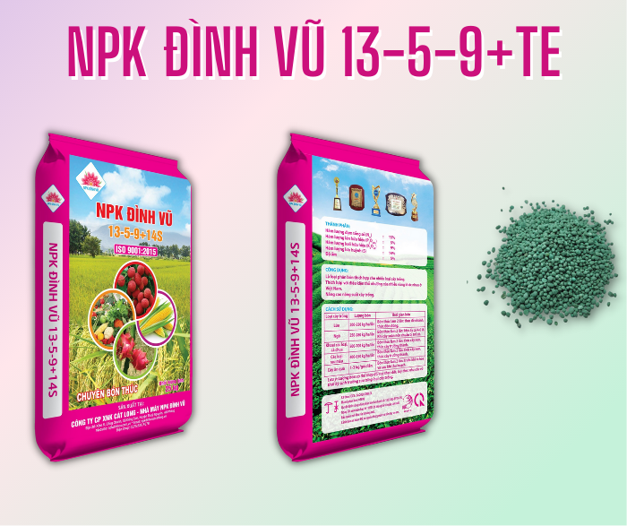 NPK Đình Vũ 13-5-9+14S+TE