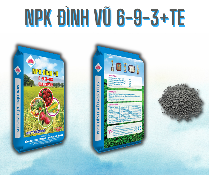 NPK Đình Vũ 6-9-3+8S+TE